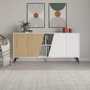 NORWOOD CONSOLE 180 - WHITE - OAK