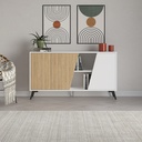 NORWOOD CONSOLE 150 - WHITE - OAK