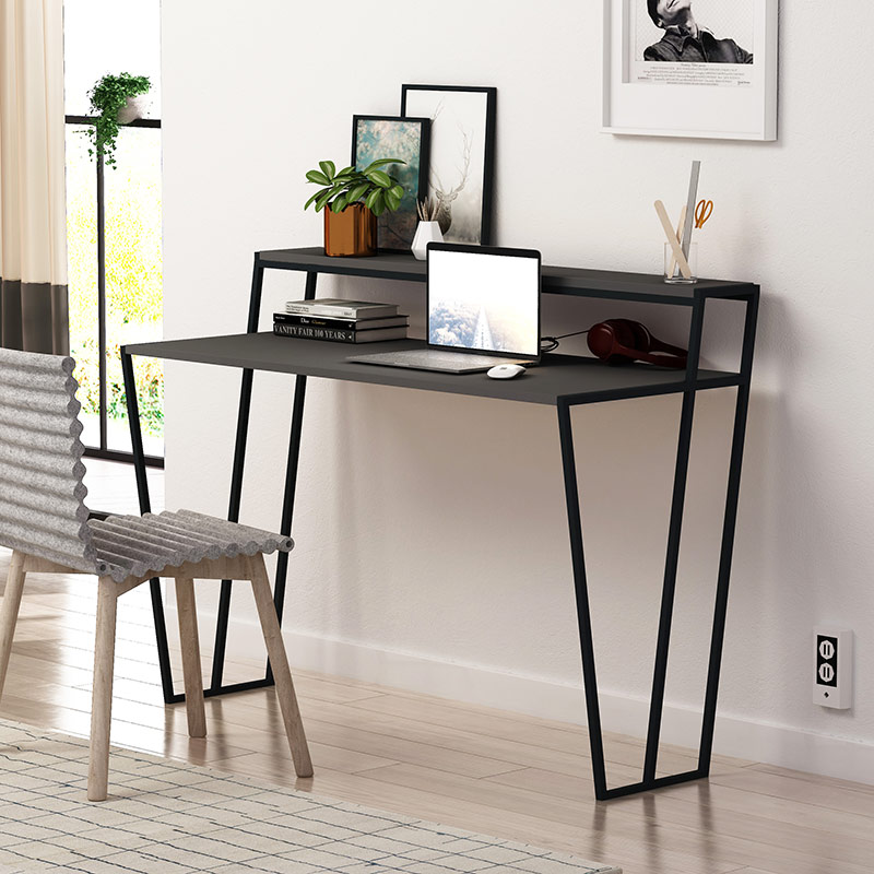 GLADSTONE WORKING TABLE - ANTHRACITE