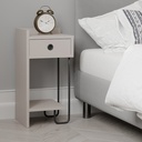 FAIRFIELD NIGHTSTAND LEFT MODULE - LIGHT MOCHA