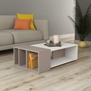 WHITEPLAINS COFFEE TABLE - WHITE - LIGHT MOCHA