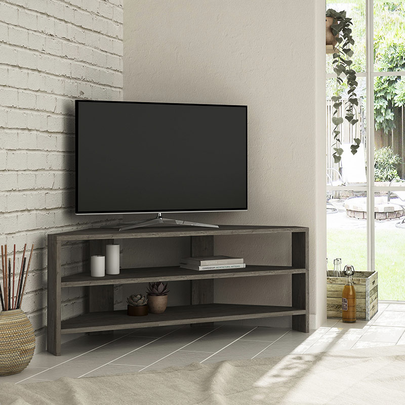 SPAIN CORNER TV STAND DARK COFFEE