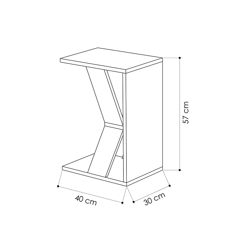 MAITLAND C TABLE - WHITE