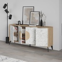 ARCADIA CONSOLE 180CM - OAK - CARRARA