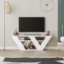 KAMA TV STAND - WHITE