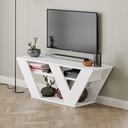 KAMA TV STAND - WHITE