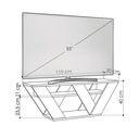 KAMA TV STAND - WHITE