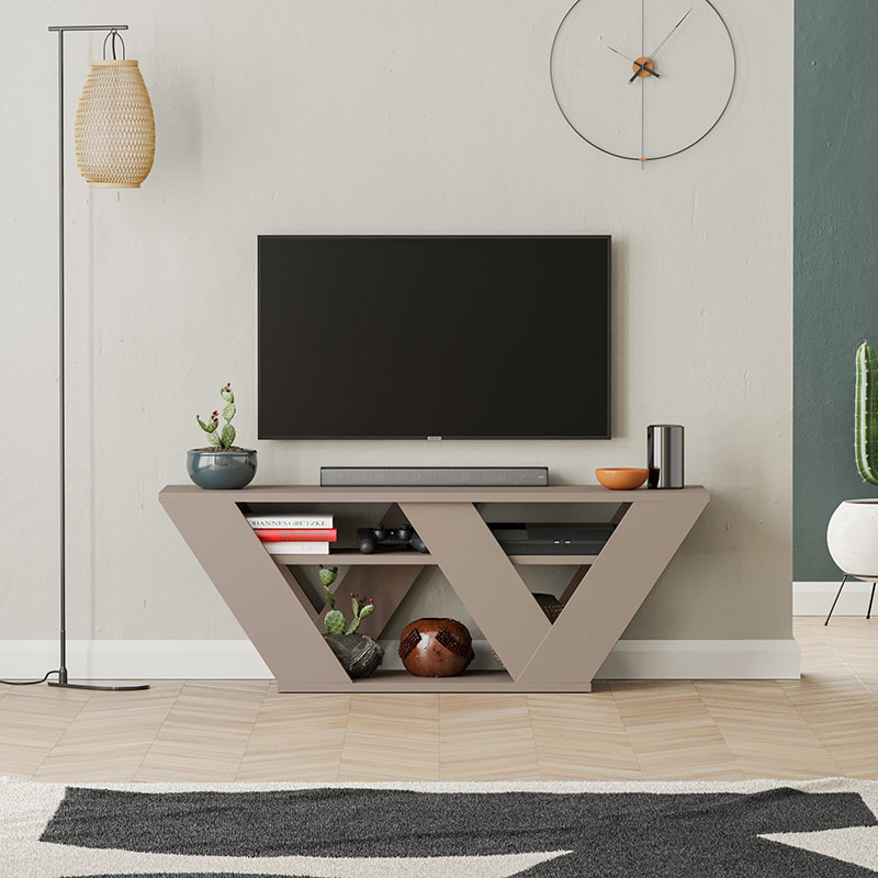 KAMA TV STAND - LIGHT MOCHA