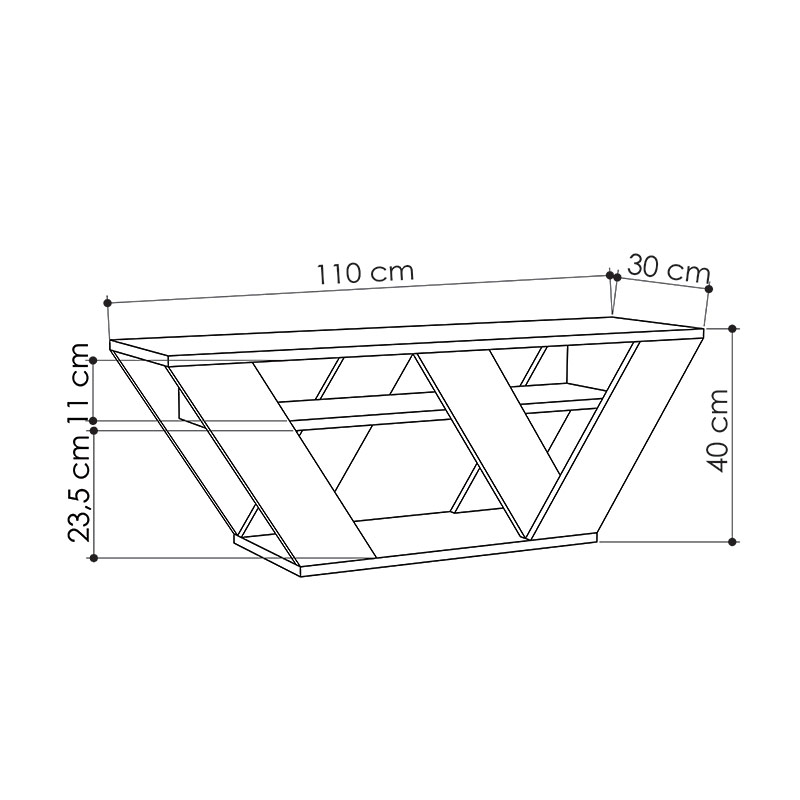 KAMA TV STAND - OAK