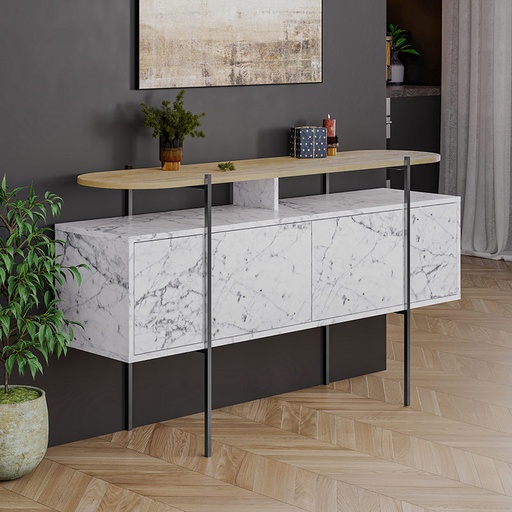 Hakkari Console - Carrara - Oak