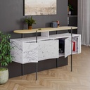 CONCORD CONSOLE - CARRARA - OAK