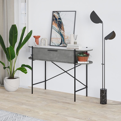 Diyarbakır Console - Retro Grey - White