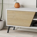 NORWOOD TV UNIT - WHITE - OAK