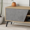 NORWOOD TV UNIT - OAK - RETRO GREY