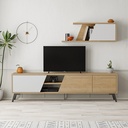 NORWOOD TV UNIT - OAK - WHITE