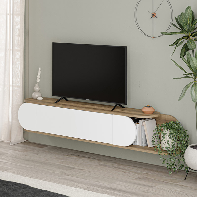 BAINBRIDGE TV STAND - HITIT - WHITE