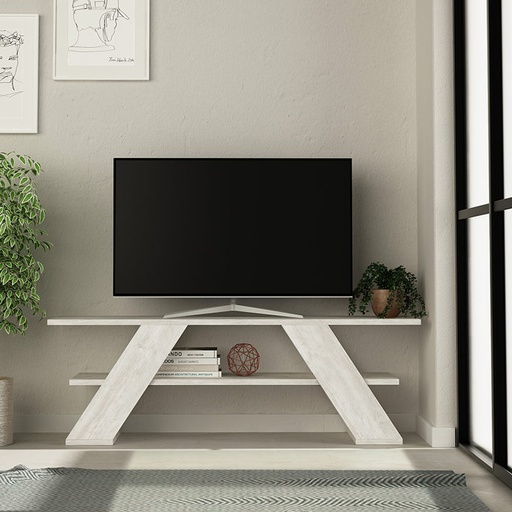 Fethiye Tv Stand - Ancient White