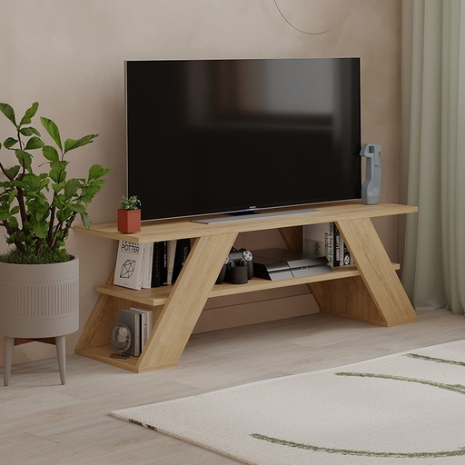 Fethiye Tv Stand - Oak color