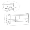 READING TV STAND - WHITE