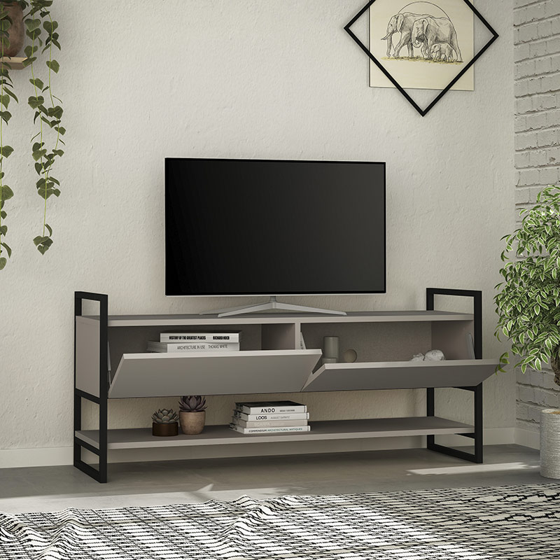 READING TV STAND - LIGHT MOCHA