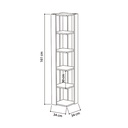 GRIFFITH CORNER BOOKCASE - WHITE