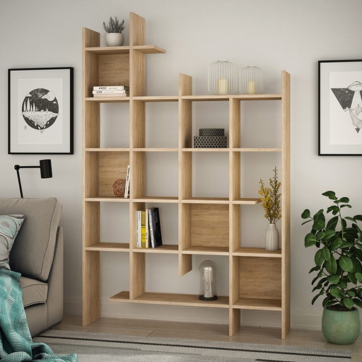 Ceyhan Bookcase - Oak - Oak