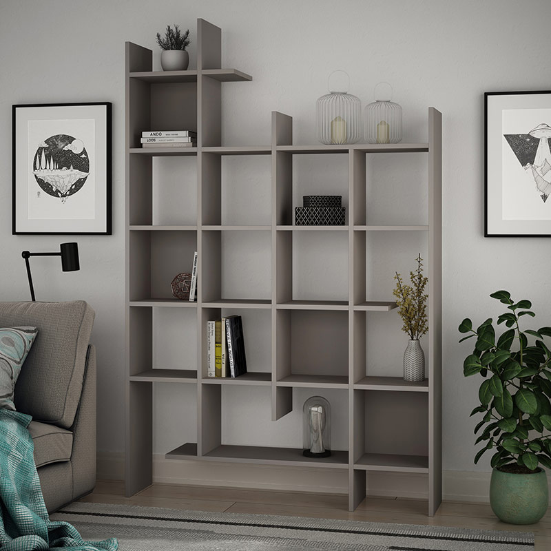 LINCOLN BOOKCASE - LIGHT MOCHA - LIGHT MOCHA