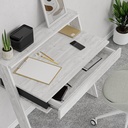 PASADENA WORKING TABLE - ANCIENT WHITE - ANTHRACITE
