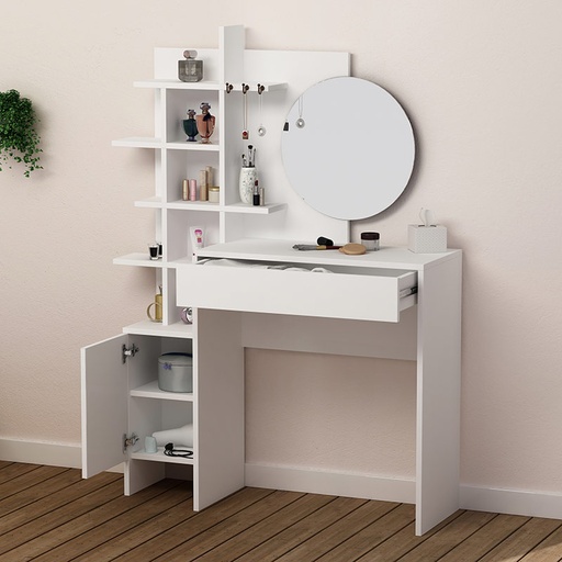 Kırıkkale Dressing Table - White - White