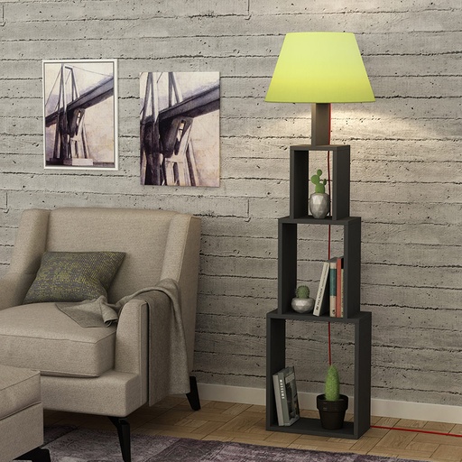 Van Floor Lamp - Anthracite - Green