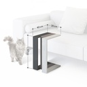  Artvin C Table - White - White