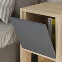 Ilgın Nightstand - Oak - Anthracite