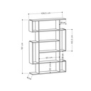 Develi Bookcase - Oak - Anthracite