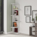 Karasu Corner Bookcase - White - White