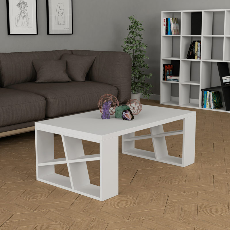 Istanbul Coffee Table - White - White