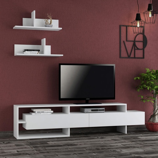 Corum Tv Unit - White - White