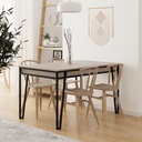 Agrı Dining Table - Light Mocha