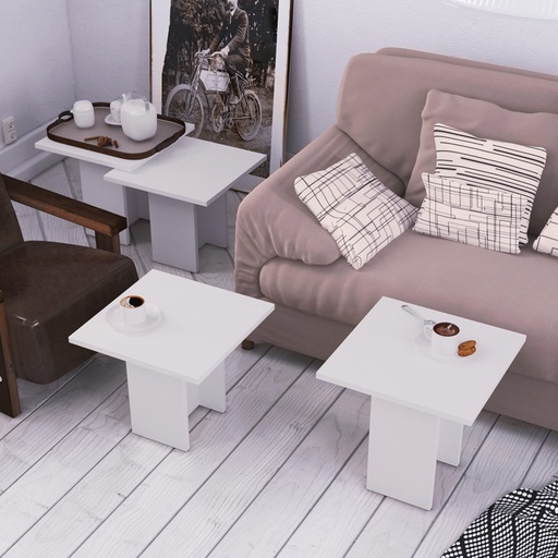 Tokat Coffee Table - White - White