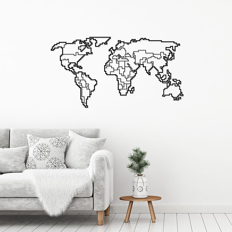 Didim Wall Art No:41 World Map