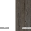 Adıyaman Working Table White-Dark Coffee