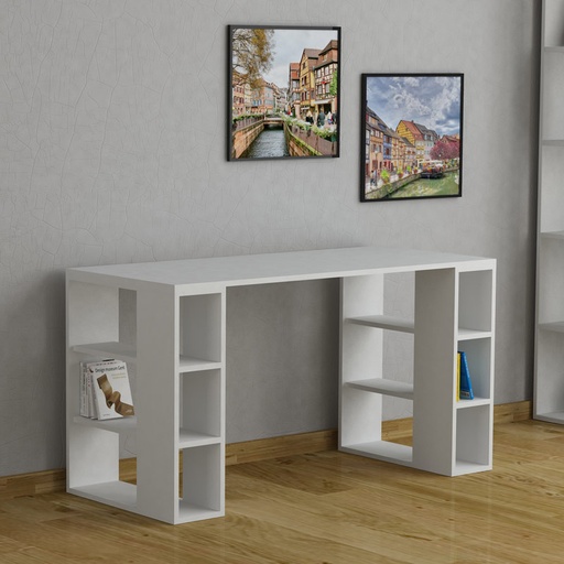 Cankırı Working Table - White - White