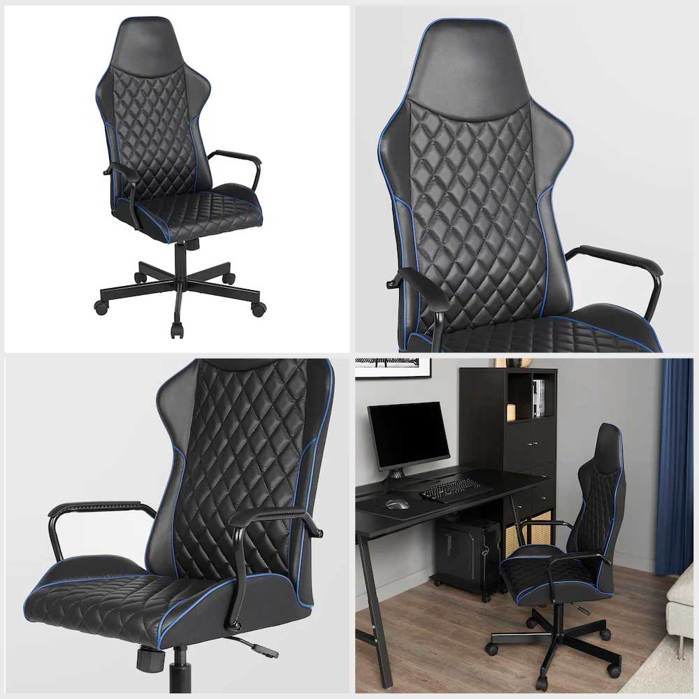 Ikea UTESPELARE Gaming chair Bomstad black, black