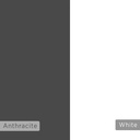 Usak Working Table - White - Anthracite