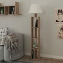 Sivas Floor Lamp - Oak - Linen