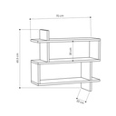 Tunceli Paralel Bookcase - Anthracite