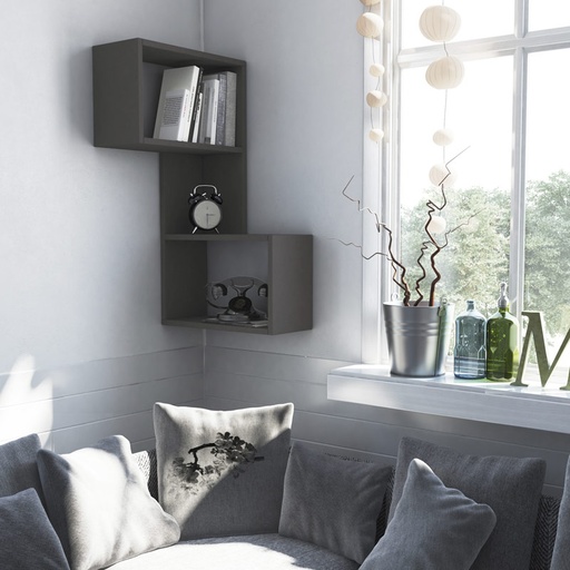 Safranbolu Corner Shelf - Anthracite - Anthracite