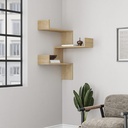 Siirt Corner Bookcase - Oak