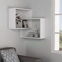 Marmaris Corner Bookcase - White - White