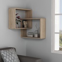 Marmaris Corner Bookcase - Oak - Oak