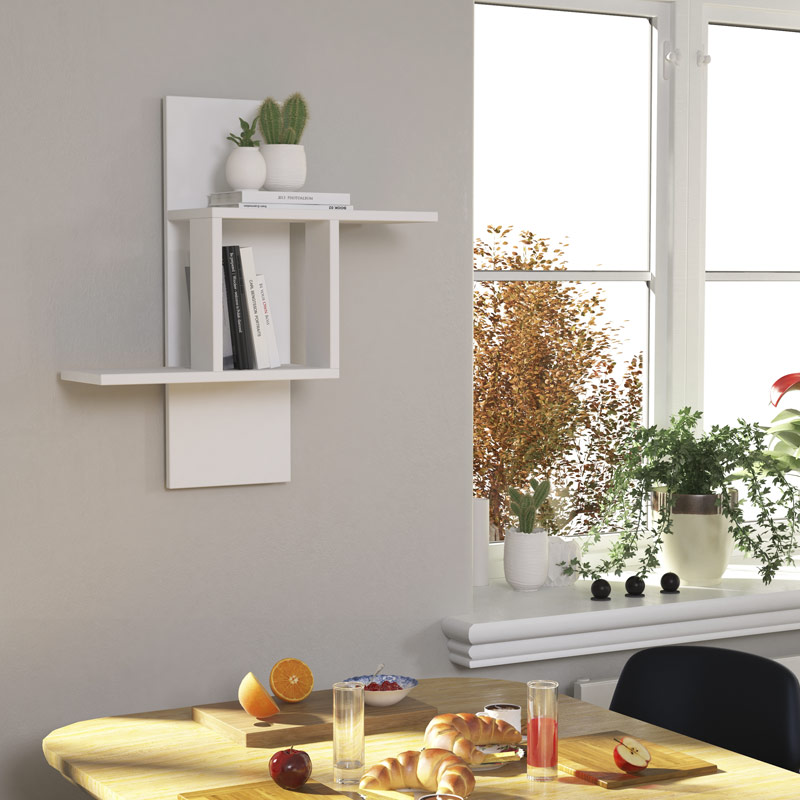 Suluova Shelf - White - White